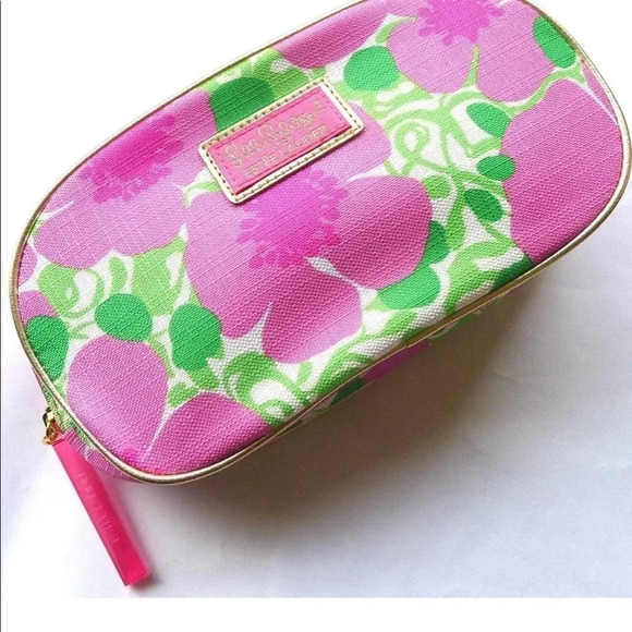 Estée Lauder flowers cosmetic makeup bag - Picture 2 of 9